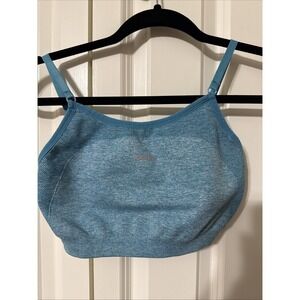Women's Gymshark Turquoise Sports Bra Size Medium Yoga Cheer
